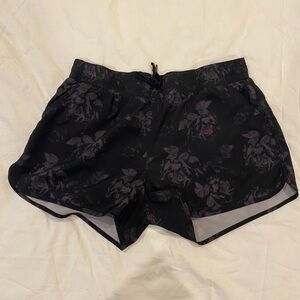 KYODAN Black Floral Athletic Shorts